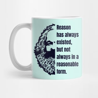 Karl Marx portrait and quote: Reason has always existed, but not always in a reasonable form. Mug